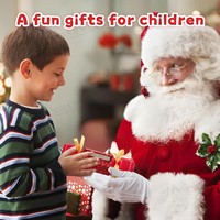 MM Lot de 4 boîtes à monnaie de Noël avec 40 sacs transparents, boîte surprise à monnaie à tirer pour enfants, cadeaux de fête de Noël, vente en gros usine