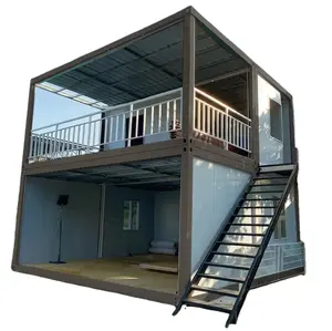 Prefabricated steel structure Luxury container house all with steel structure prefab house