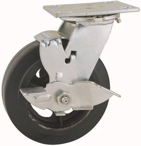 44 séries rodoviária da série 4x2, 5x2, <span class=keywords><strong>6x2</strong></span>, 8x2 da roda giratória rígida com o freio industrial preto do moldão da roda do borracha - Product Image 4