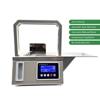 Máquinas flejadoras de grado alimenticio ISO9001, selladora por inducción, máquina de envoltura y flejado, sistema de embalaje automático