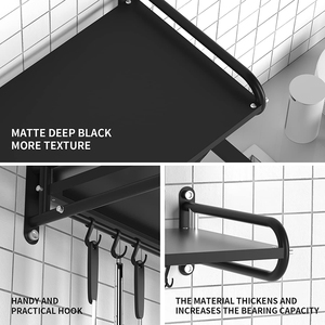 Jh-mech support de <span class=keywords><strong>four</strong></span> de cuisine avec crochets étagère <span class=keywords><strong>murale</strong></span> de <span class=keywords><strong>micro</strong></span>-ondes de qualité commerciale ou domestique robuste - Product Image 3