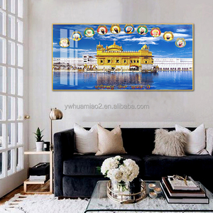 Sikhism Đền Vàng Amritsar Tôn Giáo Hồi Giáo Đất Thánh Ấn Độ Tranh Thủy Tinh Treo Tường Nghệ Thuật Ấn Độ Hình Ảnh Tùy Chỉnh - Product Image 5