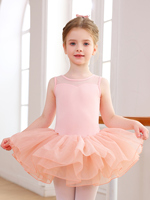 Robe de tutu de ballet pour filles, sans manches, en maille, justaucorps de danse pour tout-petits, costume classique en polyester/rayonne pour spectacle sur scène