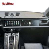 Autoradio Android Navihua 12,3 pouces, écran double interactif Android, Carplay pour Porsche Macan 2014-2017, mise à niveau
