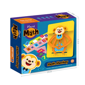 Hot Selling Kinder Lernspiel zeug Lernen Pädagogische Kinder Manipulatives Spielzeug Affe <span class=keywords><strong>Mathe</strong></span> Memory Spiel Spielzeug für 2 bis 4 Jahre - Product Image 2