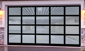 Nouvelles Portes <span class=keywords><strong>de</strong></span> <span class=keywords><strong>Garage</strong></span> Sectionnelles à Vue Panoramique, Isolées, en Verre Panneauté, Pliantes en Aluminium pour Villa, Prix Abordable - Product Image 2