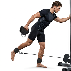 Sangles de cheville ajustables en néoprène et coton avec logo personnalisé, confortables et antidérapantes pour l'entraînement en force, la musculation et la gym - Nouvelle Arrivée - Product Image 1