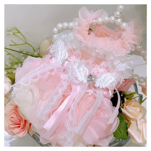 Vestido de tutú de encaje rosa para perros, ropa para perros pequeños, vestido de princesa Lolita para Maltese Yorkshire Terrier - Product Image 2