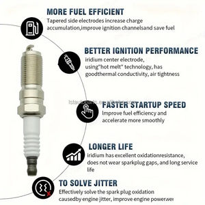 Bougies d'allumage DCPR7E 3932 neuves en alliage de nickel pour <span class=keywords><strong>voiture</strong></span> - Product Image 5