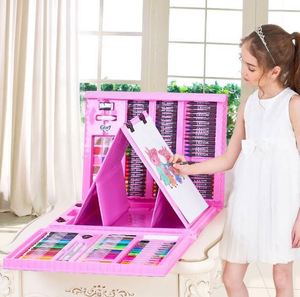 Оптовая продажа, набор акварельных ручек из 208 предметов, включая доску для рисования и подарочную коробку, рождественский подарок - Product Image 4