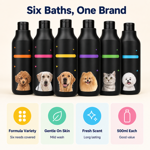 Champú Premium Impermeable para Perros y <span class=keywords><strong>Gatos</strong></span>, Antibacteriano, <span class=keywords><strong>Antipulgas</strong></span>, Blanqueador, para un Pelaje Suave, Fórmula Suave, 3 kg, Juego de Lavado de 6 Piezas - Product Image 4