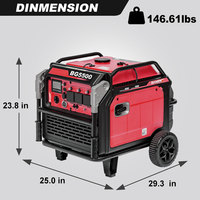 Hochwertiger tragbarer 5,5 kW Mini-Benzin generator Einzylinder 50Hz Rückstoß system 4-Takt-Motor 60Hz Single AC Silent
