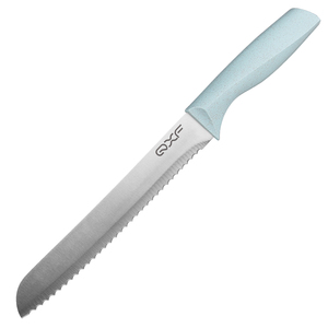 <span class=keywords><strong>Amazon</strong></span> Venta caliente cuchillo de pan ligero dentado en forma de cuchillo de pan con mango colorido - Product Image 1