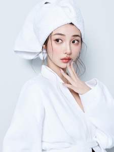 جديد استوديو النساء الحوامل أبيض بسيط داخلي عالية الجودة مثير رجاب حمام كبير البطن صور ملابس المنزل - Product Image 2