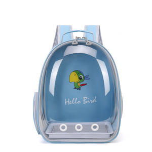 Portable oiseau clair sac à dos perroquet petit animal de compagnie sac de transport accessoire cage à oiseaux oiseau voyage sac à dos transportant mangeoire - Product Image 5
