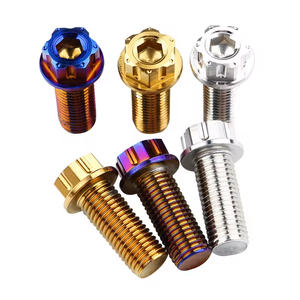 M8 M10 M12 gr2 GR5 lớp <span class=keywords><strong>2</strong></span> lớp 5 Titan hợp kim thép Anodized Hex răng cưa mặt bích <span class=keywords><strong>Bolt</strong></span> với đầy đủ chủ đề và Hex Nut din6921 - Product Image 6