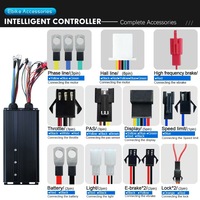 Kit de moteur de moyeu arrière Bafang 36v 48v 500w 750w 1500w pour vélo électrique de taille de roue 26 pouces 27,5 28 pouces 700c, kit de conversion de vélo électrique avec écran Ukc1