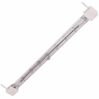 Lampe chauffante infrarouge halogène haute puissance Goldisgood en verre de quartz 380 mm 380 V 3000 W, ondes courtes, angle de faisceau 360°, blanc, garantie 1 an