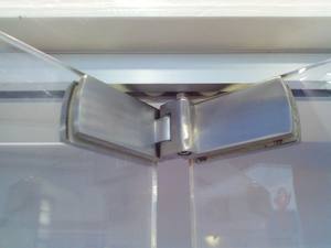 ガラス折りたたみドアハードウェアセットステンレス鋼スライドBiフォールドドアフィッティングシステムパティオフレームレスガラス仕切りドア - Product Image 3