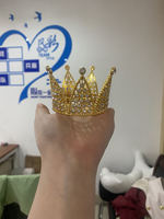 Nouveautés alliage métal Art couronne or argent couronnes Vintage élégant gâteau de mariage couronne anniversaire bébé douche gâteau Topper décor