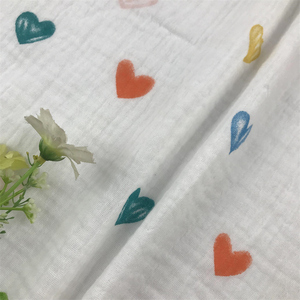 Custom Printed 100% Cotton <strong>Double</strong> Gauze Muslin Fabric Hot Stamp <strong>Teddy</strong> <strong>Bear</strong> Design Woven Bubble Fabric Upholstery 120gsm" - Product Image 3