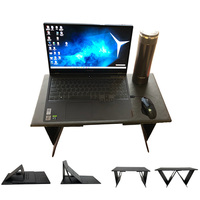 Support d'ordinateur de bureau portable multifonctionnel réglable avec table élévatrice support pliable pour ordinateur portable en PU Matériau de surface PU
