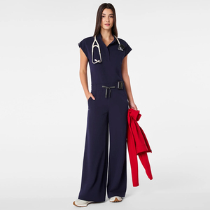 Uniformes Médicos Personalizados para Doctor y Enfermera, Estilo Moderno, Quirófano, Color Sólido, Bata Quirúrgica, Trajes <span class=keywords><strong>de</strong></span> Pantalón y Blusa para Hombre y Mujer - Product Image 1