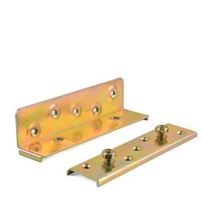 Kim loại giường đường sắt khung khung Fastener chân Hội Đồng Quản trị Khung móc phần cứng Kit mạ kẽm đồ nội thất đơn thép khung góc phẳng - Product Image 5