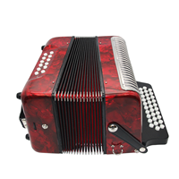 Professional Factory Red Color Grey Color 31 Button 12 Bass Diatonic Button Accordion