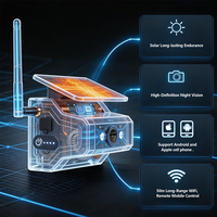 Sistem Kamera Cadangan Nirkabel WIFI Tenaga Surya 720P Kamera Cadangan Instalasi Magnetik untuk Mendukung Aplikasi Ponsel IOS/ANDROID