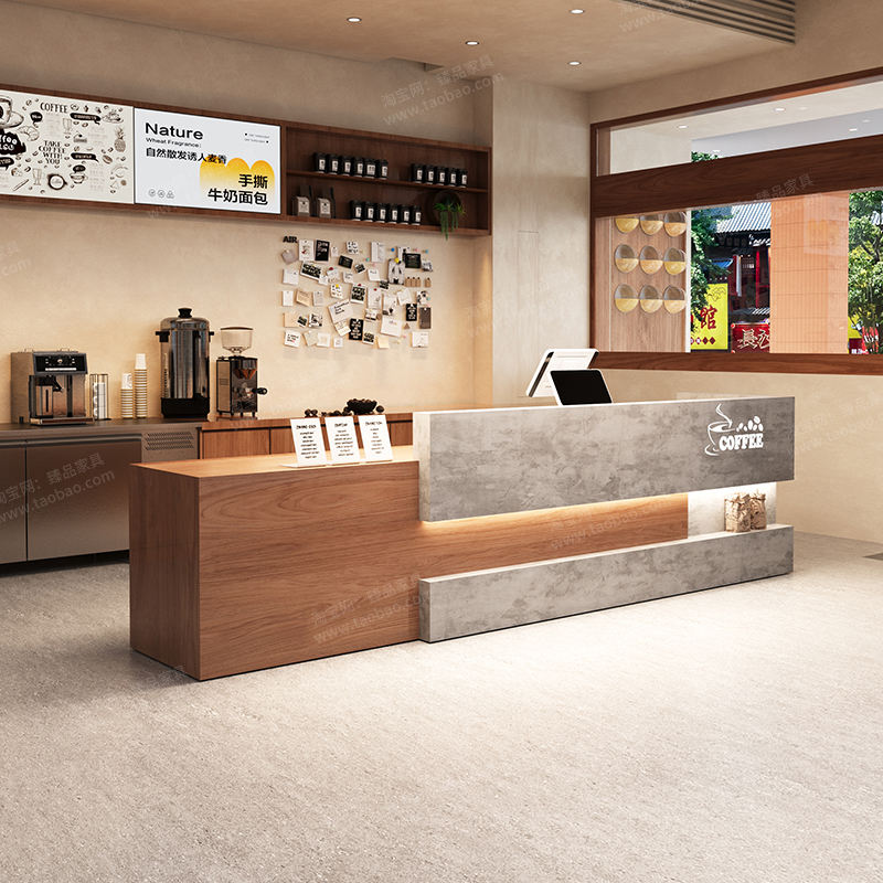 Cement Gray + Coffee Wood