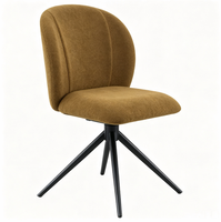 Fauteuil de haute qualité avec dossier haut et assise rembourrée, chaise longue rembourrée pour coin lecture, pieds en métal pour meubles de maison