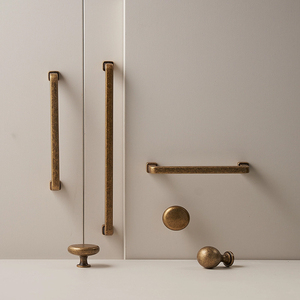 Antik-Messing-Finish Zinklegierung Möbelbeschläge Küchenschrankgriffe Schubladen- und Schranktürknöpfe - Product Image 3
