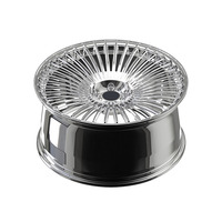 Maßgefertigte Geschmiedete BR-Räder 5 Speichen Aluminiumlegierung Poliert Chrom Silber 5x120 18 26 Hochleistungs-JWL-Zertifiziert 3 Jahre Garantie