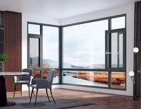 Ventana Esquinera de Aluminio con Doble Función de Inclinación y Giro para una Ventilación Versátil