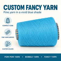 Fil coloré 21s en mélange polyester/coton, filé à l'ouverture, teint, pour tricot, tissage, chaussettes, gants, robuste, durable, vente en gros