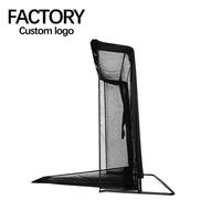 LXW031 Filet d'entraînement de golf noir pour la pratique en extérieur (pour driving range, cages et tapis)