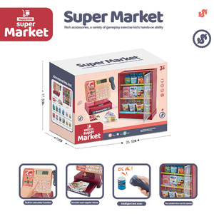 <span class=keywords><strong>Caja</strong></span> <span class=keywords><strong>Registradora</strong></span> de Supermercado en Oferta con Accesorios Completos para Niños, Juego de Simulación de Compras Divertidas - Product Image 2
