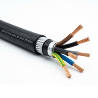 Cable de Alimentación Cu/XLPE/SWA/LSZH, Cable de Alimentación de Cobre Armado con Alambre de Acero Retardante de Llama para Infraestructura Pública
