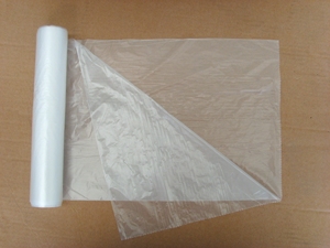 Sac en plastique transparent HDPE 20x30cm sur rouleau avec clip et lien, recyclable pour les supermarchés et les expositions - Product Image 4