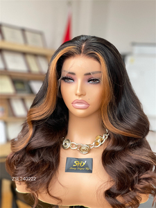 Perruque 2026 SHY Hair en cheveux européens HD13*5 avec bonnet en silicone, sans colle, pré-épilée, effet Body Wave, pour femmes. - Product Image 5