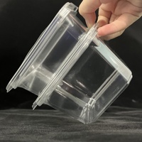 8 12 16 20 24 28 32oz Récipient en plastique transparent avec couvercle Emballage de boîte en plastique transparent jetable pour gâteau et aliments