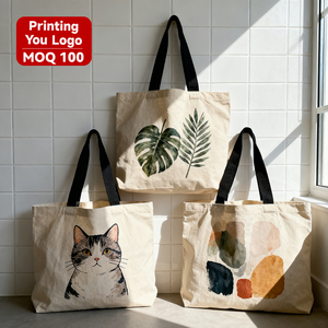 Customized Logo Wholesale Trick or Treat Cotton Tote <strong>Bag</strong> Reusable Canvas Candy <strong>Bag</strong> Happy Halloween Shopping Gift <strong>Bag</strong> - Product Image 1