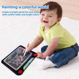 Juguetes de dibujo para niños, tablero de escritura mágico 3D, tabletas de dibujo brillantes reciclables 3D para niños - Product Image 3