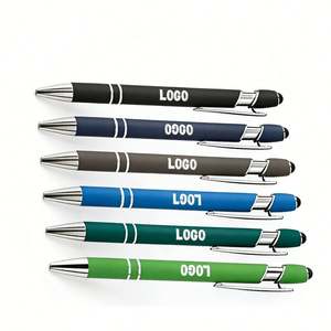 Stylo bille orange personnalisé avec logo, cadeau promotionnel d'entreprise en gros, très bon marché - Product Image 1