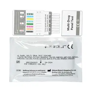 Jncmed Drugtest Card Kit 16 Panel Multi Drugs Testing Strips