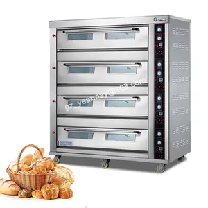 China Beste Kwaliteit Commerciële Elektrische Oven Voor Het Bakken Van 4 Dek Oven 12 Lade Gas En Elektrische Bakovens Brood En Cake Te Koop