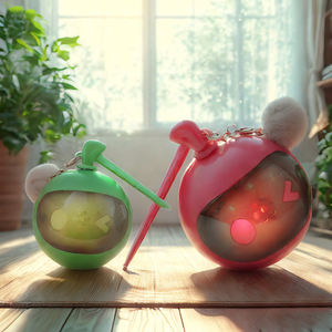 لعبة كهربائية أوتوماتيكية عالية الجودة Abs + Pc نوع-C لعبة القط الكرة التلقائية الذكية تتحرك القط المتداول لعبة تفاعلية الكرة - Product Image 2