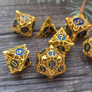 Juego de <span class=keywords><strong>Dados</strong></span> Metálicos Feeron DND Personalizables de Alta Calidad, <span class=keywords><strong>Dados</strong></span> Poliédricos de Aleación de Zinc para Juegos de <span class=keywords><strong>Rol</strong></span> <span class=keywords><strong>con</strong></span> Temas de Animales/Alfabeto, Duraderos - Product Image 3