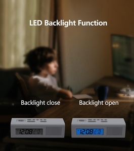 Đồng Hồ Báo Thức Radio Fm Kỹ Thuật Số, Đèn Pin Hiển Thị Nhiệt Độ Thiết Kế Mới 2021 Dành Cho Quà Tặng Học Tập Cho Trẻ Em - Product Image 4